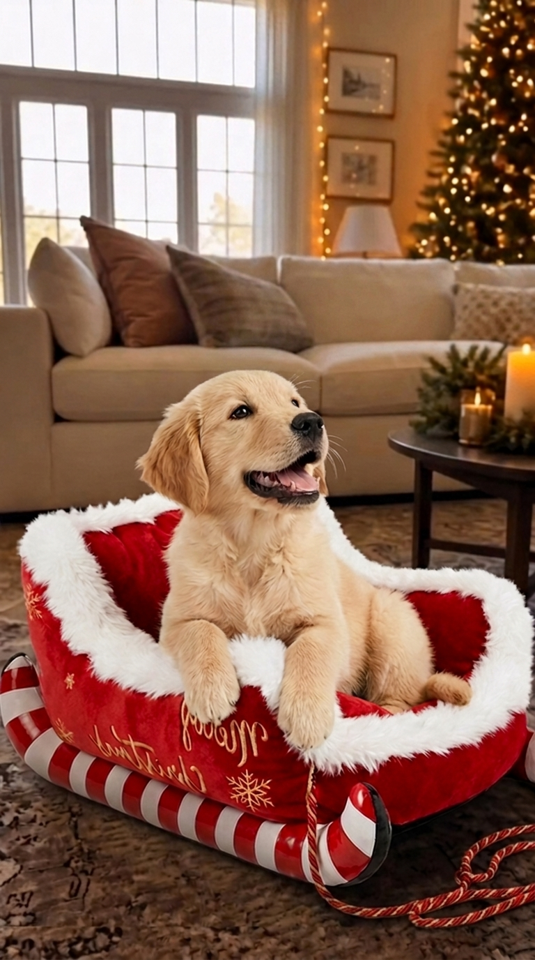 SleighPawsCo dog bed